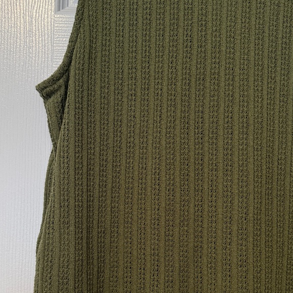 Madewell Olive Green Sleeveless Knit Top Women Size XL - Picture 7 of 9